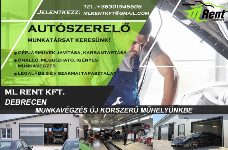 Debrecen​ településen autószerelő álláslehetőség!