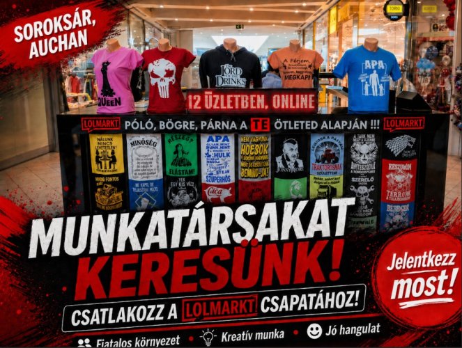 Grafikus beállítottságú eladó kollégákat keresünk Soroksár Auchan üzletbe